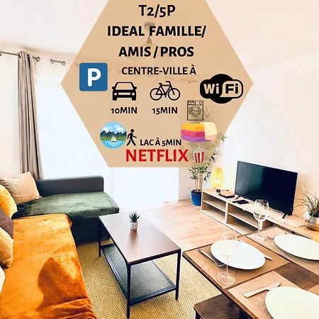 Le Golden Lake-5min Du A Pied-parking Prive Gratuit Sevrier